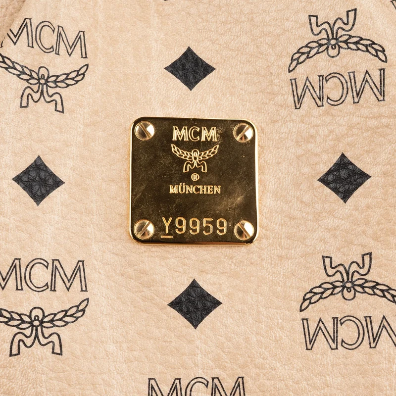MCM Monogram Visetos Hobo Shoulder Bag
