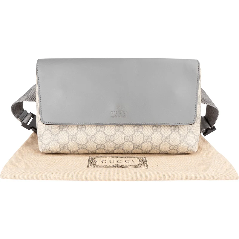 Gucci Supreme GG Monogram Flap Belt Crossbody Bumbag