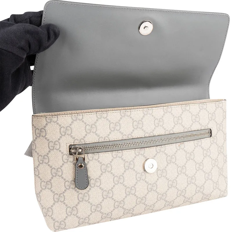 Gucci Supreme GG Monogram Flap Belt Crossbody Bumbag