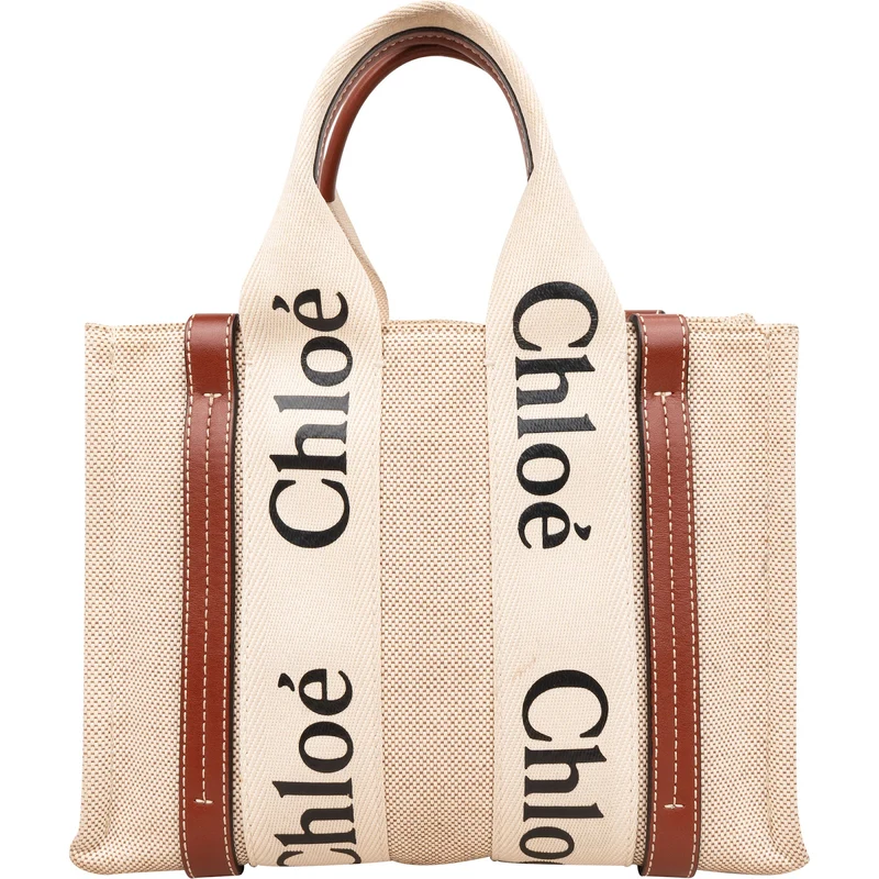 Chloé Canvas Small Woody Tote Handbag