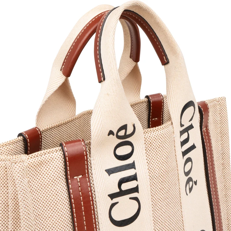 Chloé Canvas Small Woody Tote Handbag