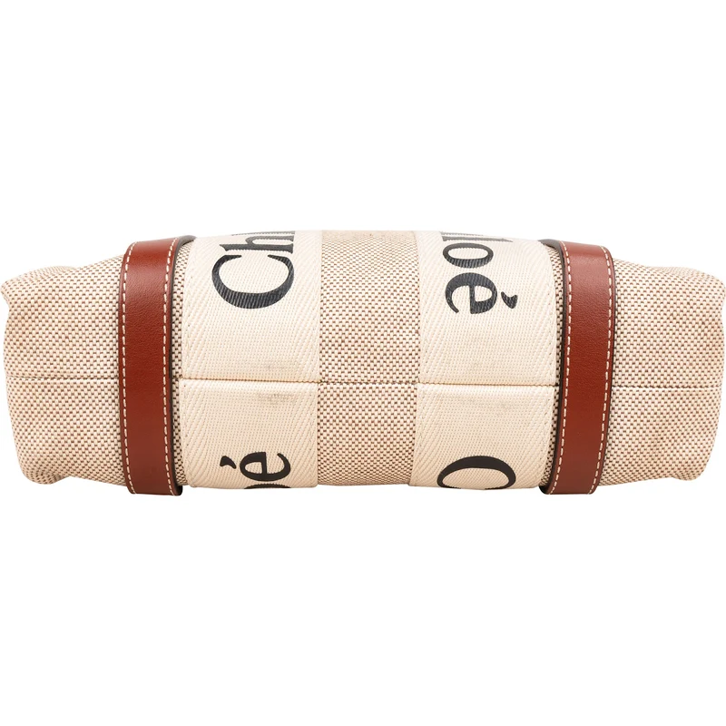 Chloé Canvas Small Woody Tote Handbag