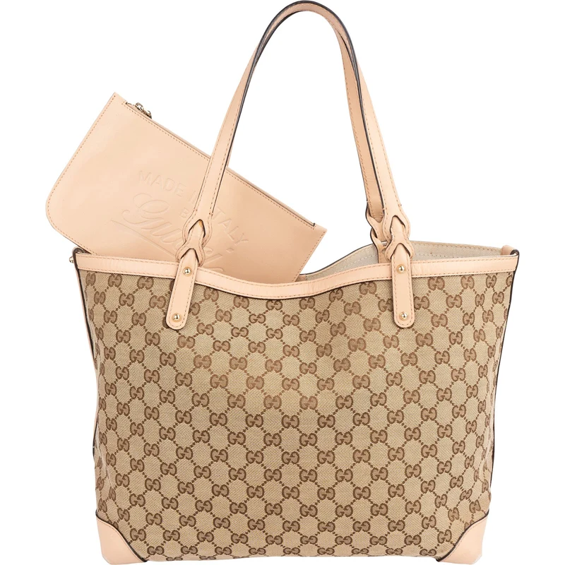 Gucci Monogram GG Tote Shoulder Bag