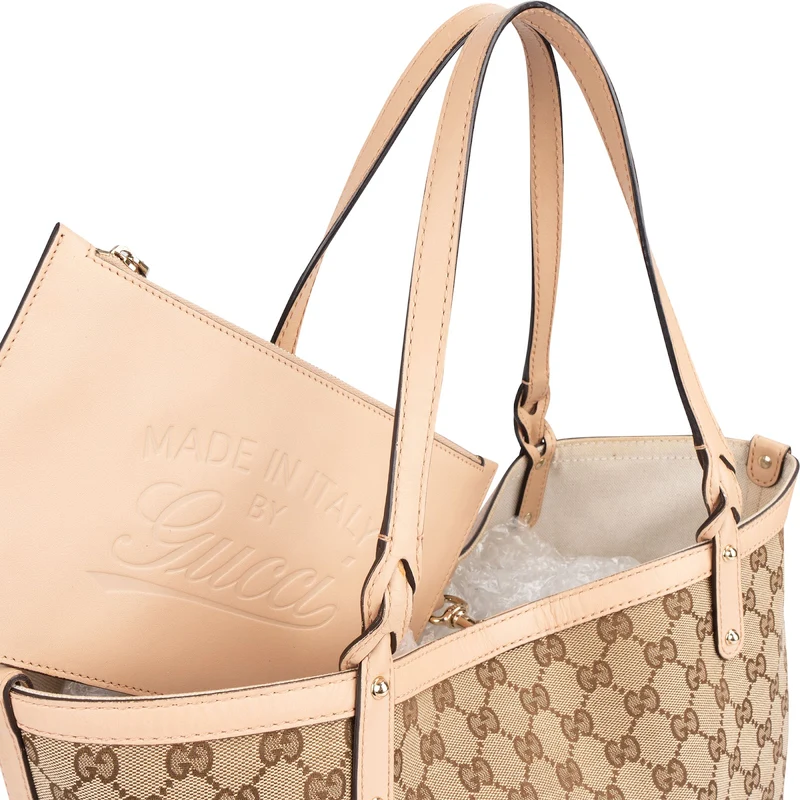 Gucci Monogram GG Tote Shoulder Bag