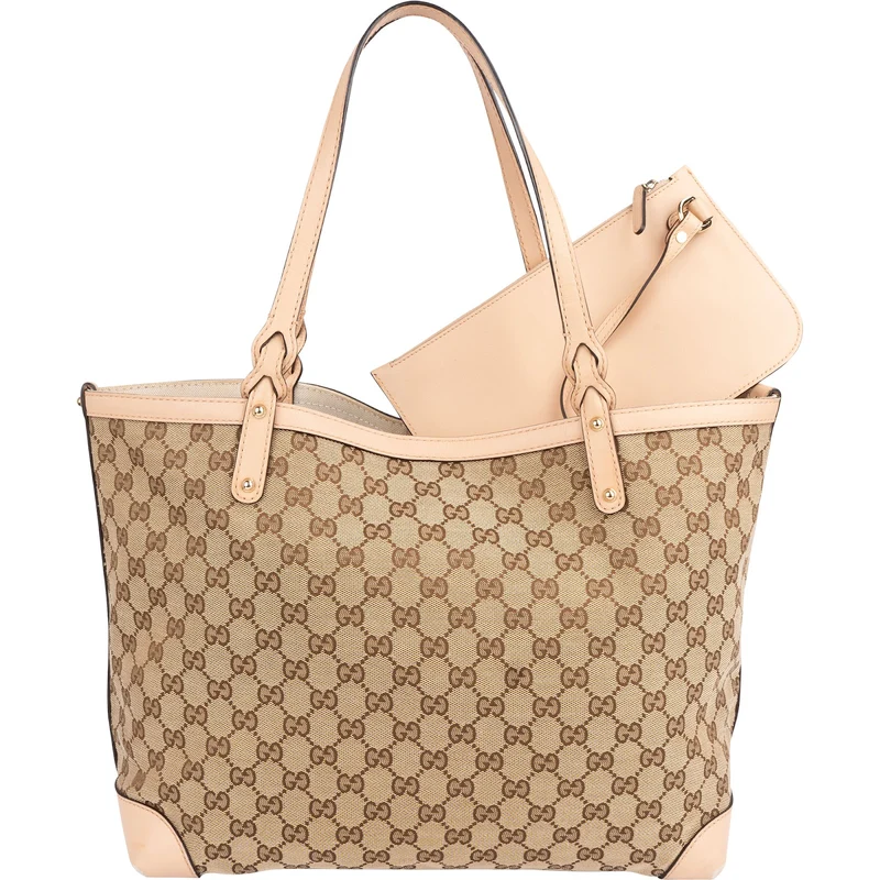 Gucci Monogram GG Tote Shoulder Bag