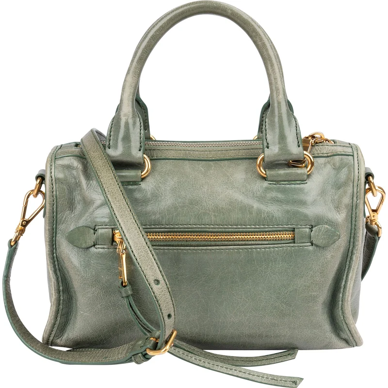 Miu Miu Vitello Shine Leather Mini Bauletto Handbag