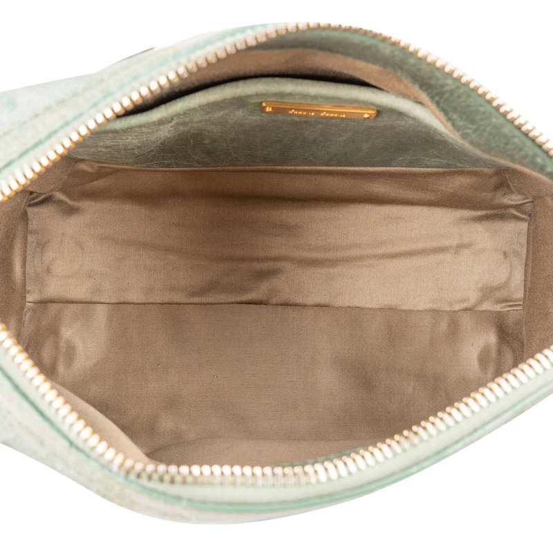 Miu Miu Vitello Shine Leather Mini Bauletto Handbag