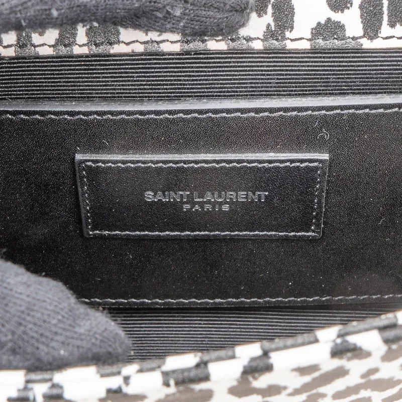 Saint Laurent Leopard Print Mini Kate Crossbody Bag