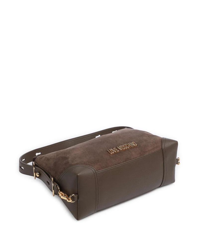 Love Moschino Signature Beuteltasche marrone