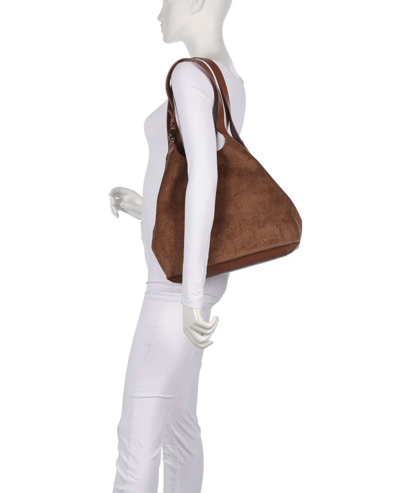 Coccinelle C-Easy Corduroy Shopper cognac