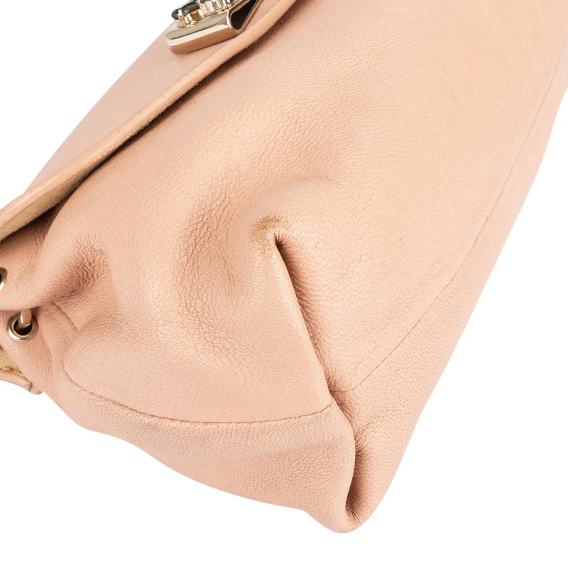 Chloé Leather Lily Ribbon Pochette Handbag