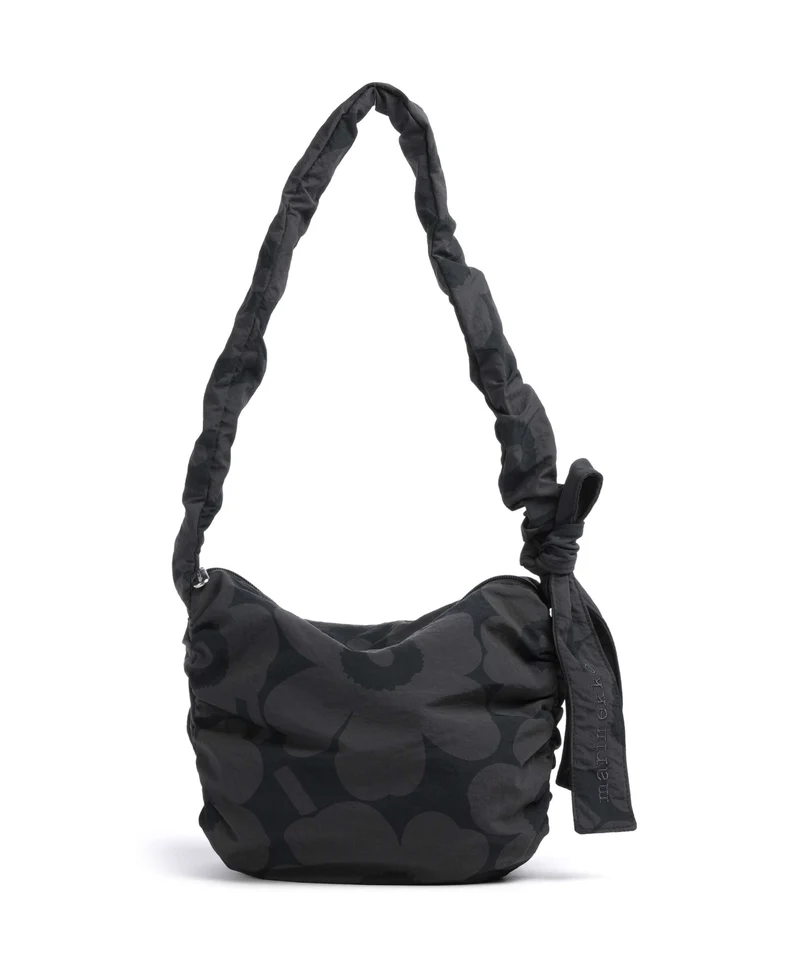 Marimekko Utu M Unikko Schultertasche dark grey/black