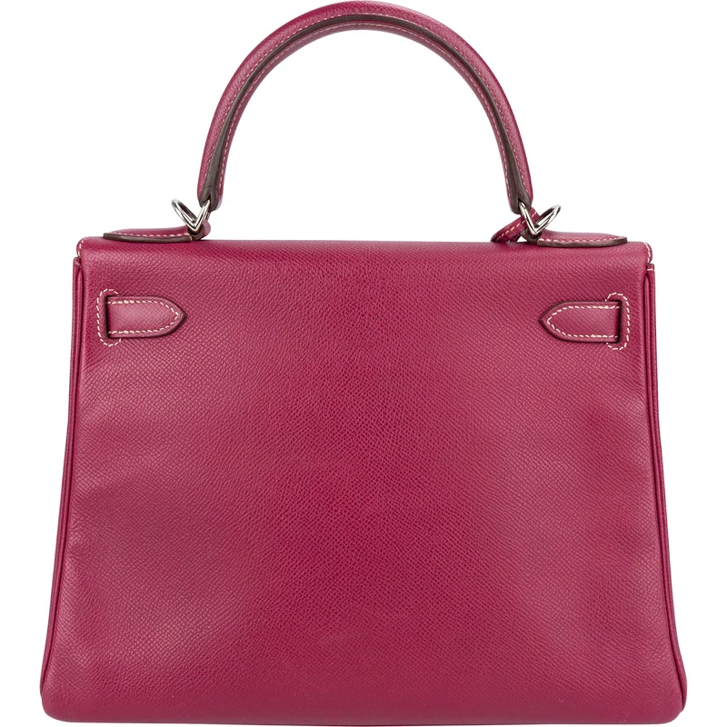 Hermès Pink Epsom Leather Kelly Sellier 28 Handbag