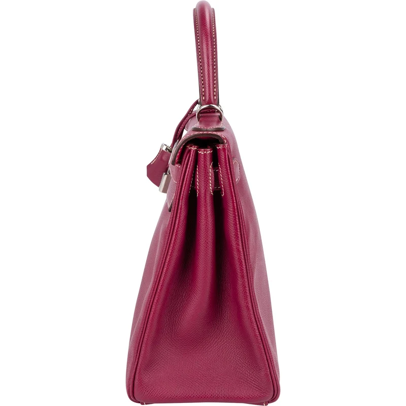 Hermès Pink Epsom Leather Kelly Sellier 28 Handbag