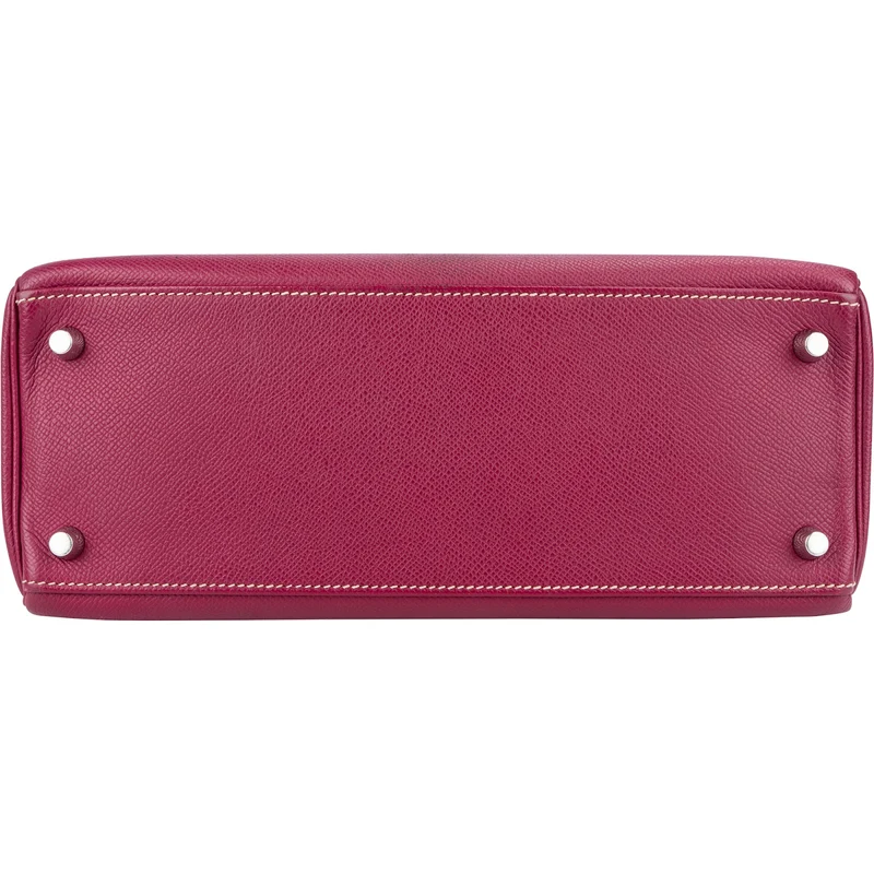 Hermès Pink Epsom Leather Kelly Sellier 28 Handbag