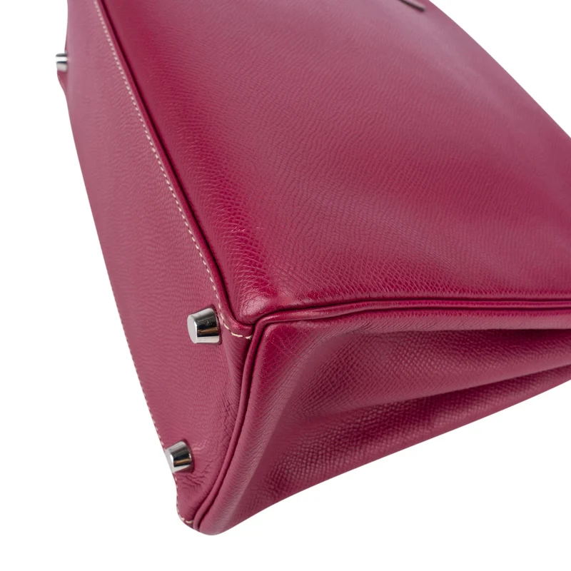 Hermès Pink Epsom Leather Kelly Sellier 28 Handbag