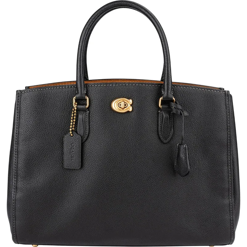 Coach Pebbled Leather Brooke Carryall 36 Satchel Handbag