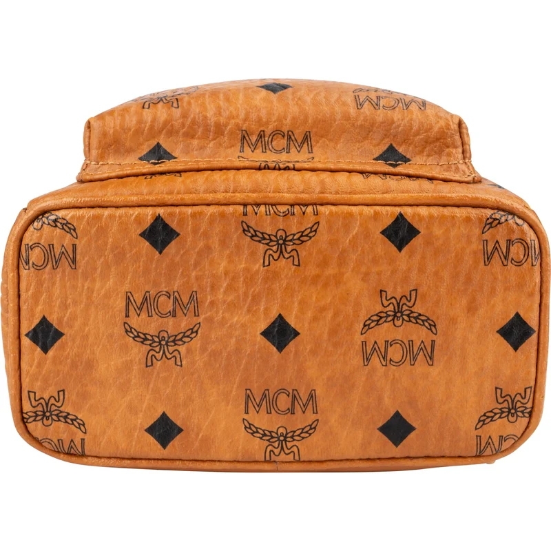 MCM Monogram Visetos Side Studs Stark Bebe Boo Mini Backpack