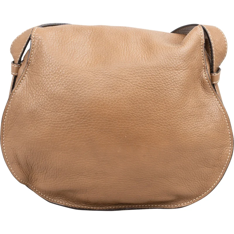 Chloé Grained Calfskin Marcie Saddle Crossbody Bag