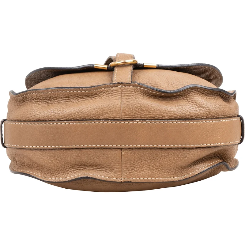 Chloé Grained Calfskin Marcie Saddle Crossbody Bag