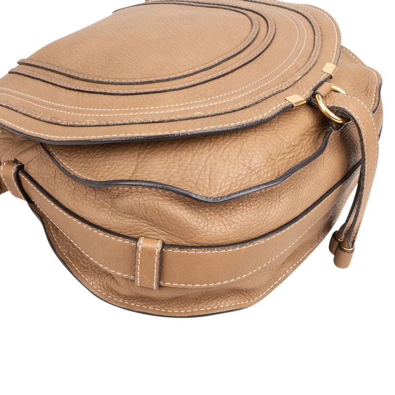 Chloé Grained Calfskin Marcie Saddle Crossbody Bag