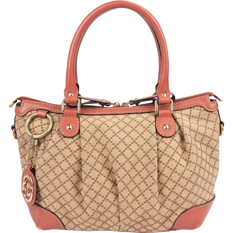 Gucci Diamante Monogram Sukey Handbag