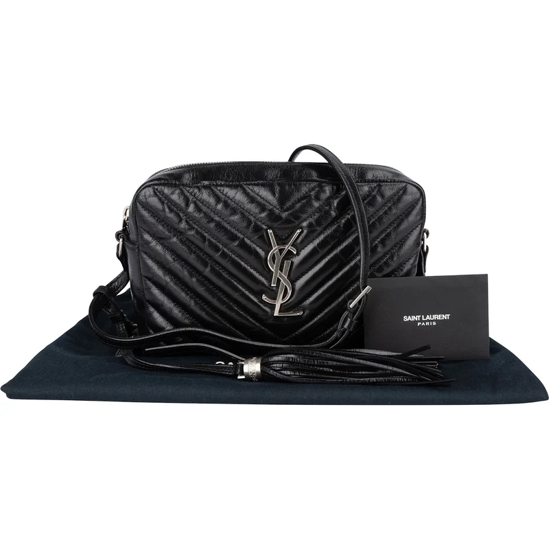 Saint Laurent Quilted Leather Lou Camera Crossbody Bag