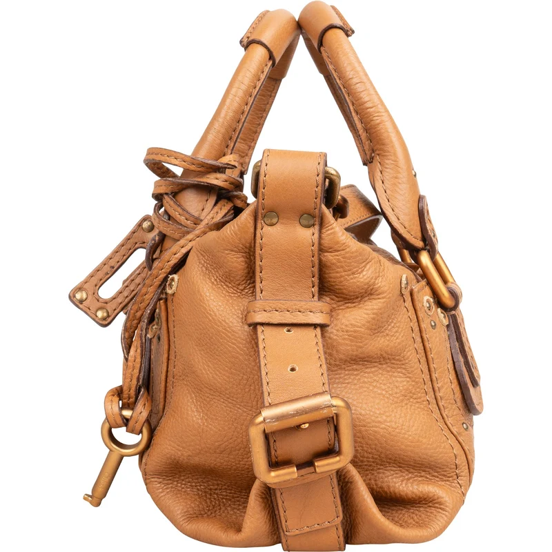 Chloé Grained Leather Small Paddington Shoulder Handbag