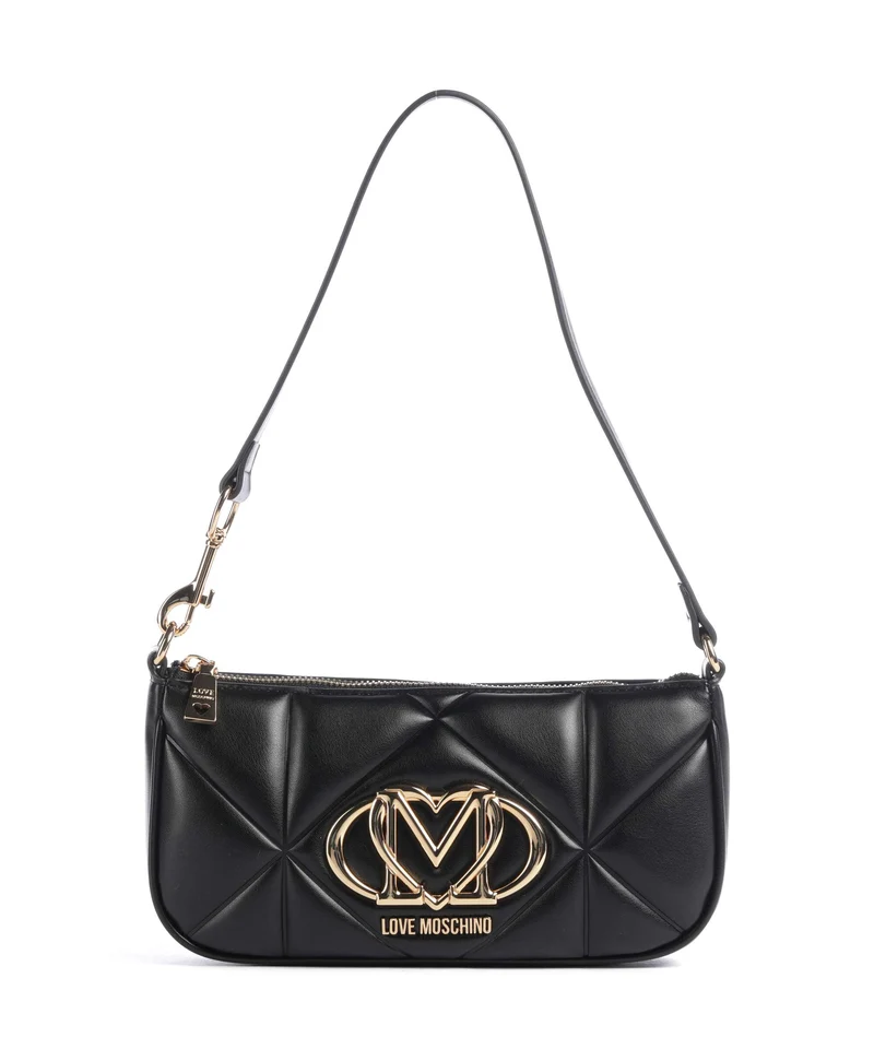 Love Moschino Embossed Q Schultertasche nero