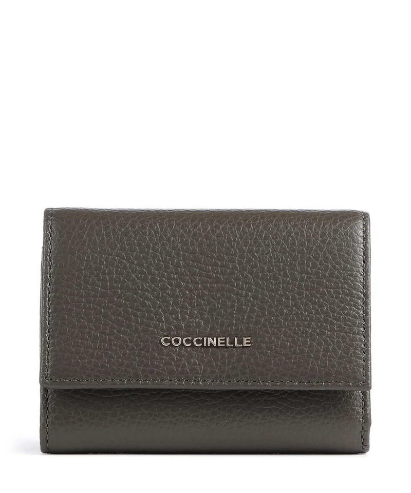 Coccinelle Metallic Soft Geldbörse fango