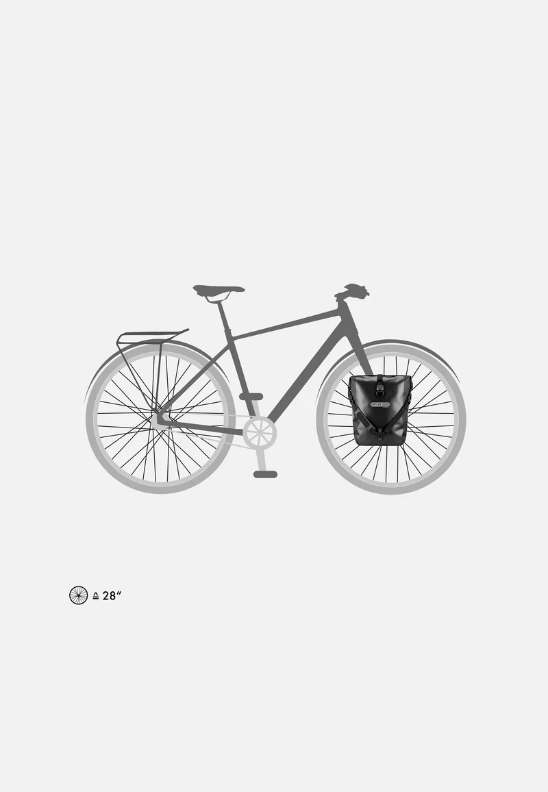 Sport-Roller Schwarz - Fahrradtasche