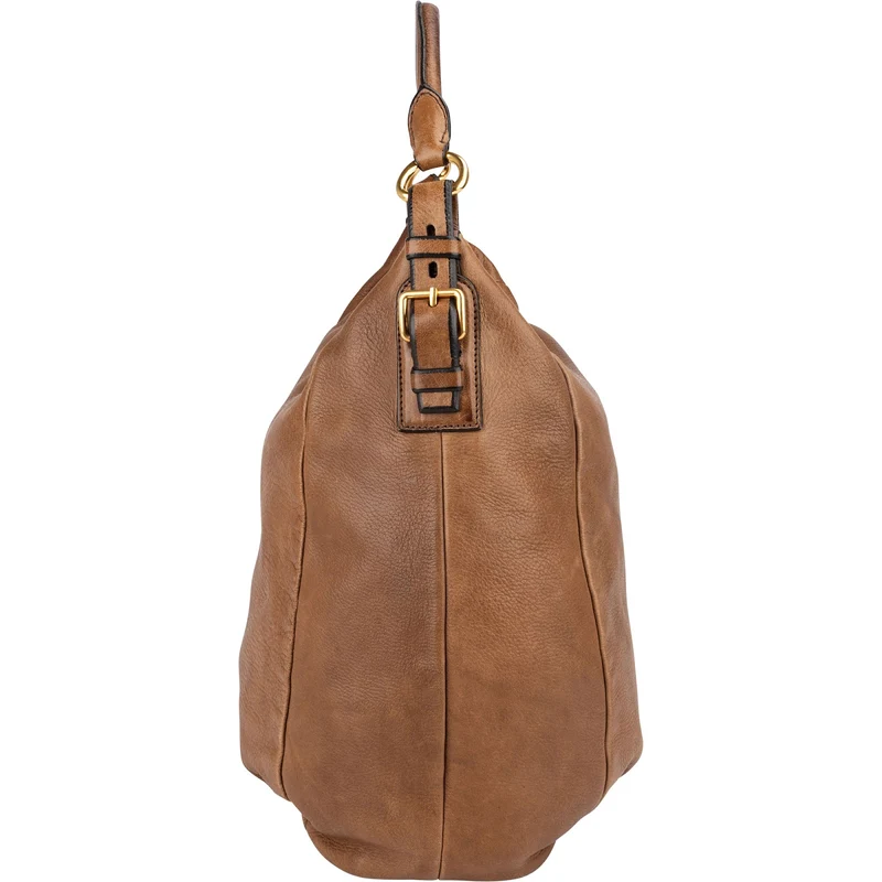 Prada Vitello Daino Leather Large Hobo Shoulder Bag