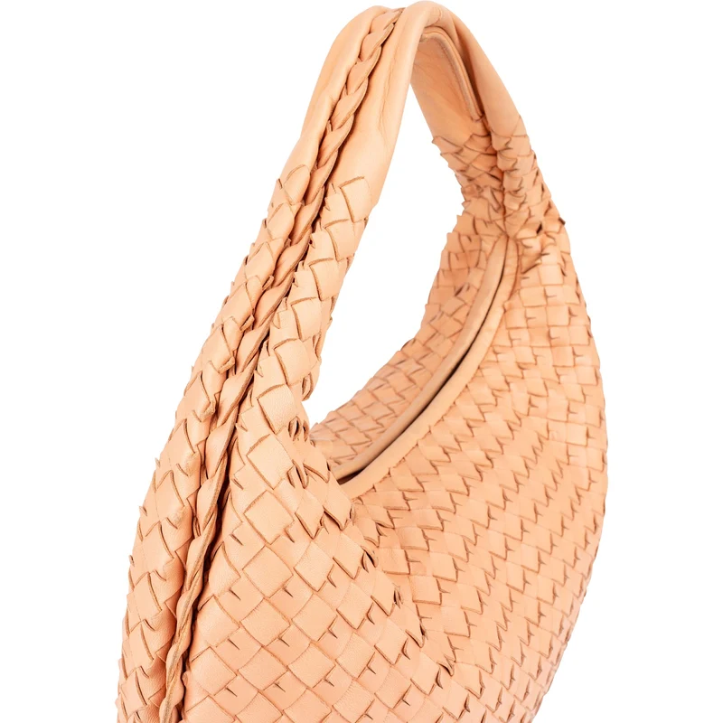 Bottega Veneta Intrecciato Leather Belly Hobo Shoulder Bag