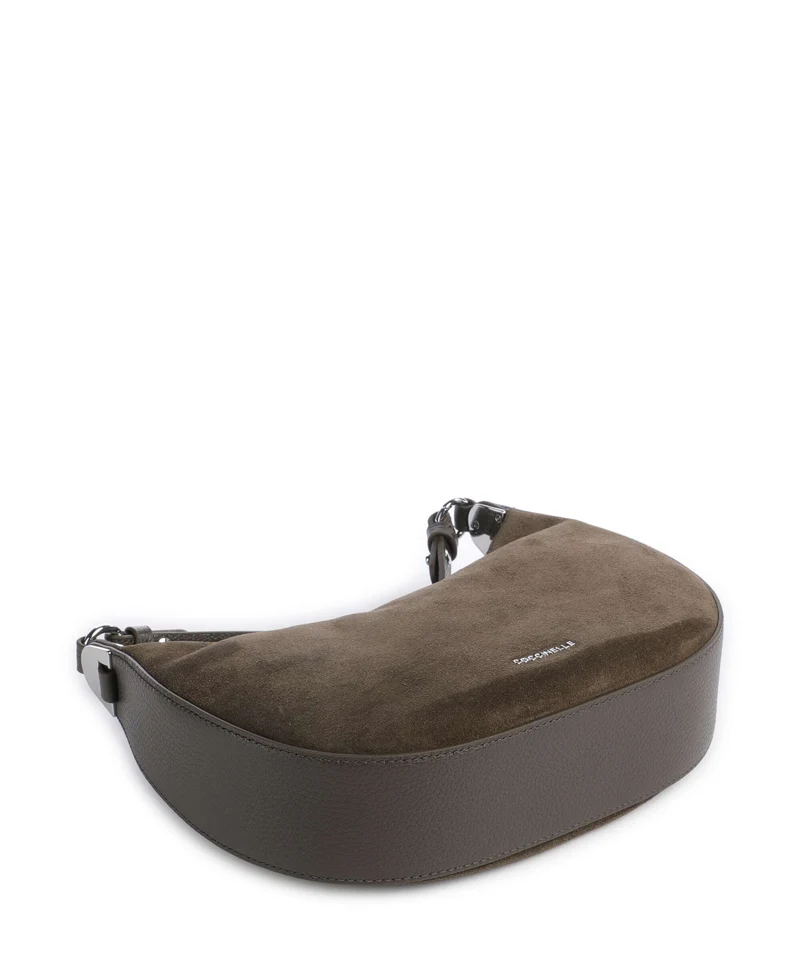 Coccinelle Fujiko Suede Umhängetasche fango