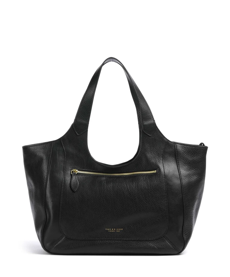 The Bridge Luce Soft Shopper nero