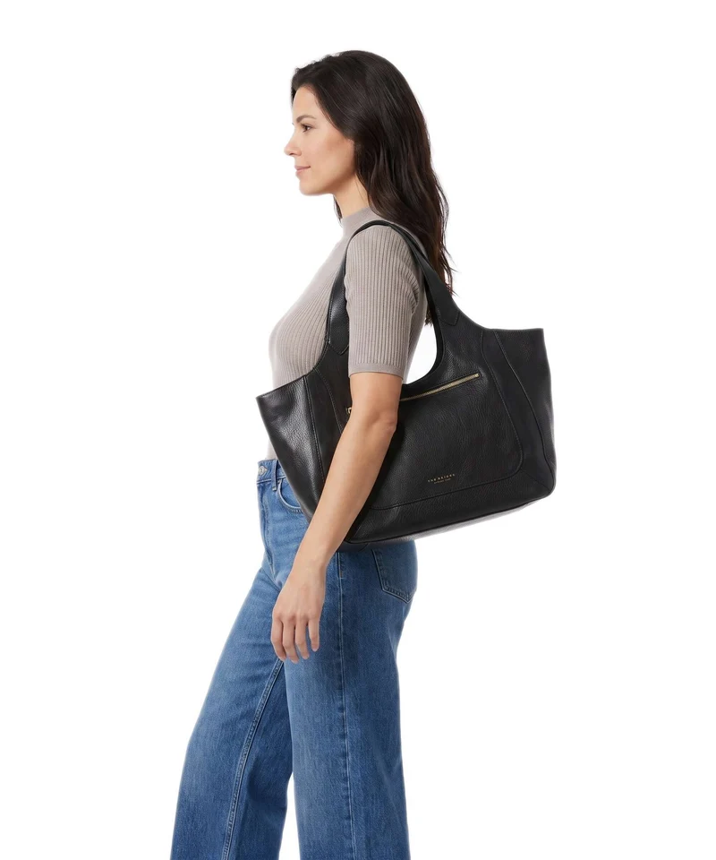 The Bridge Luce Soft Shopper nero