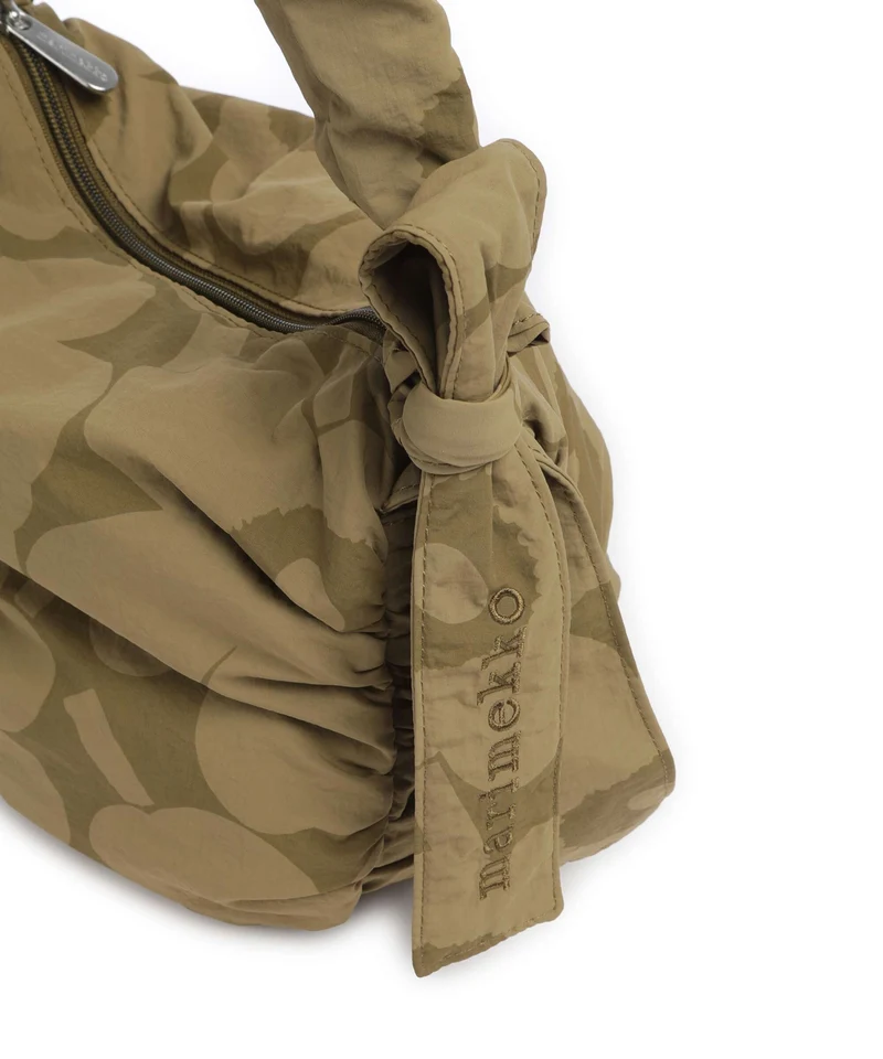 Marimekko Utu M Unikko Schultertasche olive green/khaki green