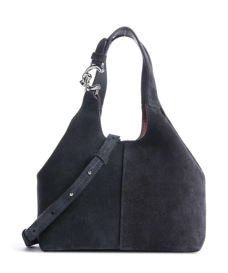 Coccinelle C-Easy Suede Handtasche midnight blue