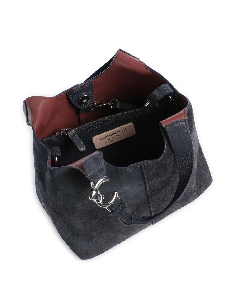 Coccinelle C-Easy Suede Handtasche midnight blue