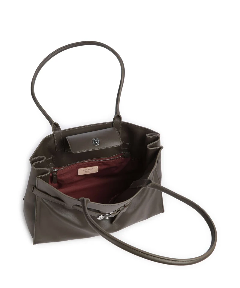 Coccinelle Sabine Soft Shopper fango