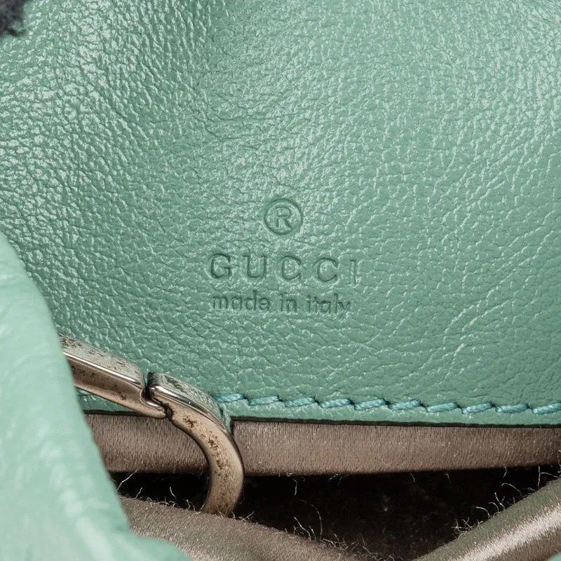 Gucci Multicolor Striped Sequin Marmont GG Small Bucket Crossbody Bag