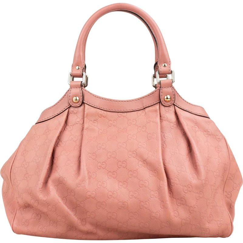 Gucci Pink Guccissima Leather Sukey Handbag
