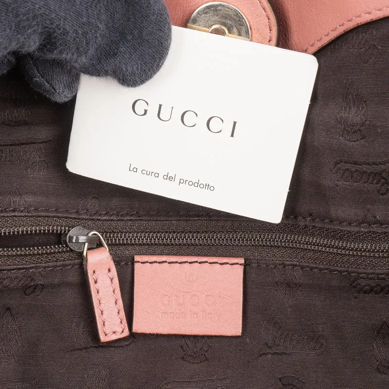 Gucci Pink Guccissima Leather Sukey Handbag