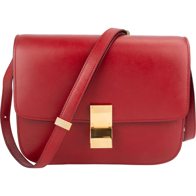 Celine Boxcalf Leather Classic Medium Crossbody Bag