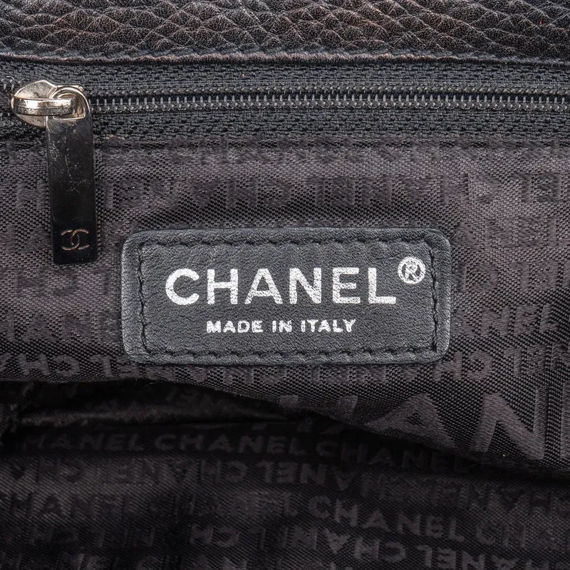 Chanel Grained Calfskin Tassel Hobo Shoulder Bag