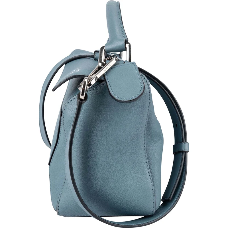 Loewe Blue Calfskin Puzzle Small Handbag