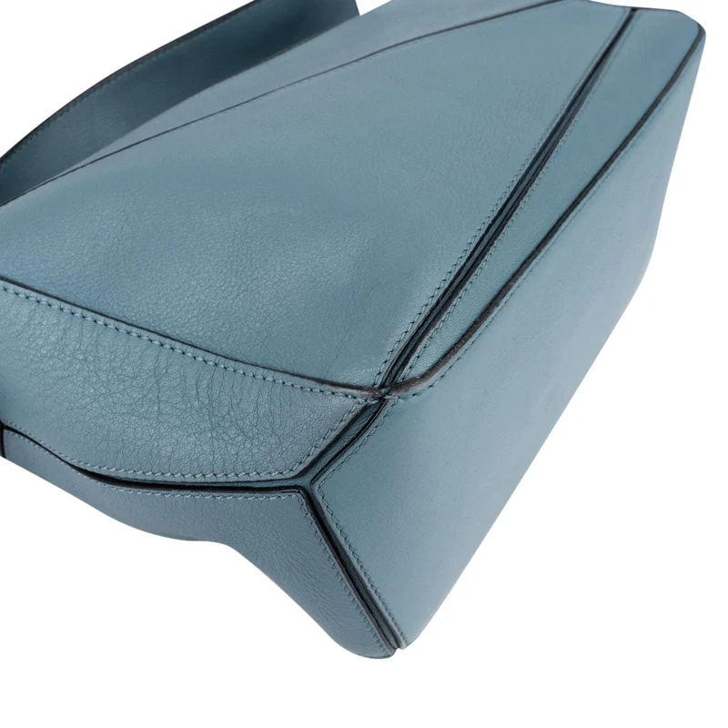 Loewe Blue Calfskin Puzzle Small Handbag