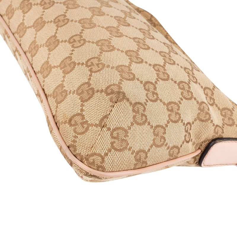 Gucci Monogram GG Canvas Multicolor Stripe Small Messenger Crossbody Bag