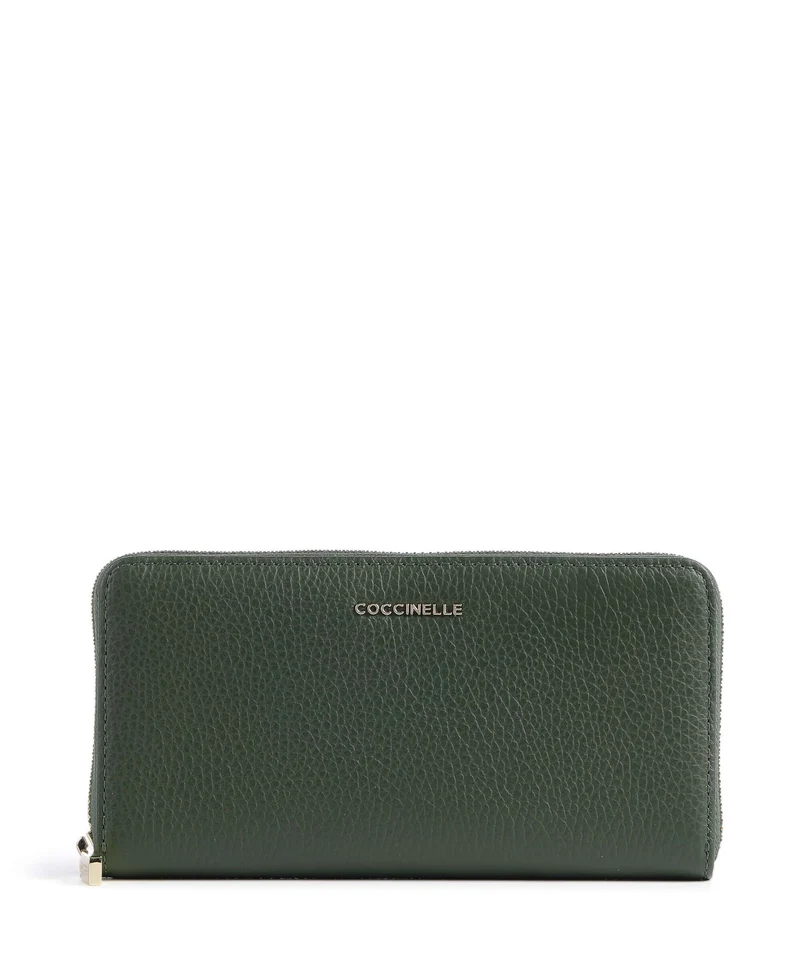 Coccinelle Metallic Soft Geldbörse garden green
