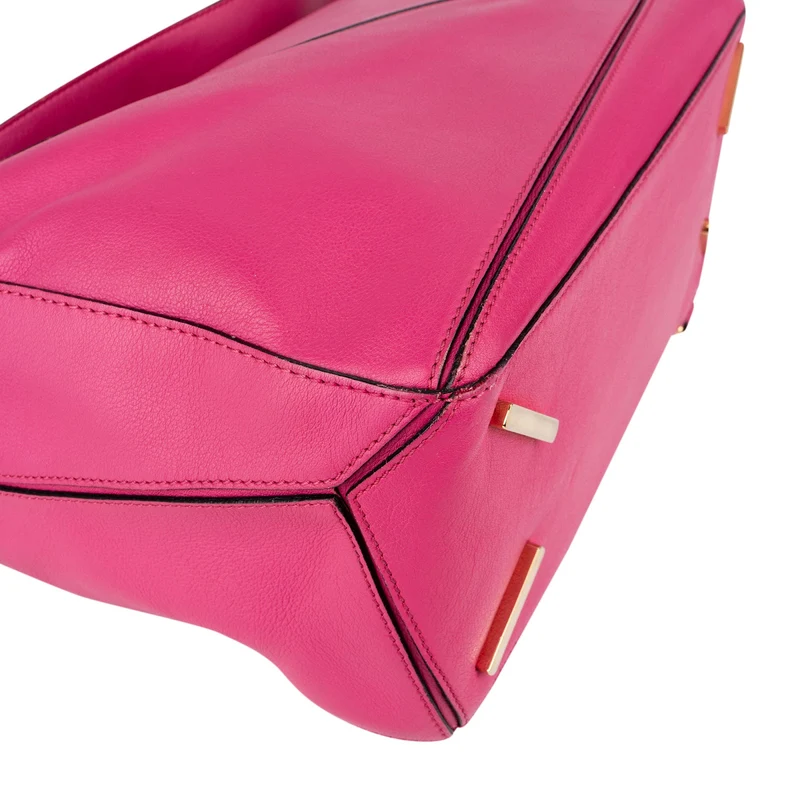 Loewe Pink Calfskin Puzzle Handbag